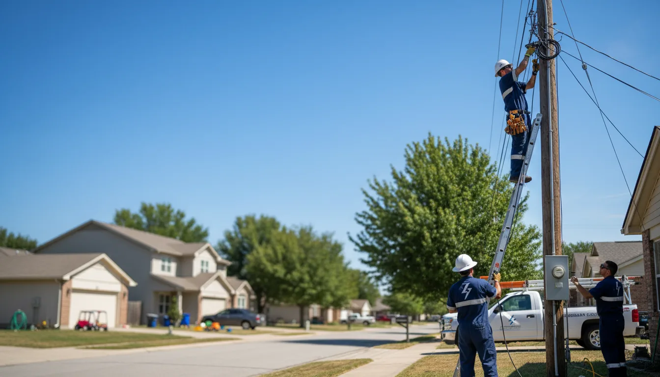 Residential electrician providing installation services in Henderson, MI